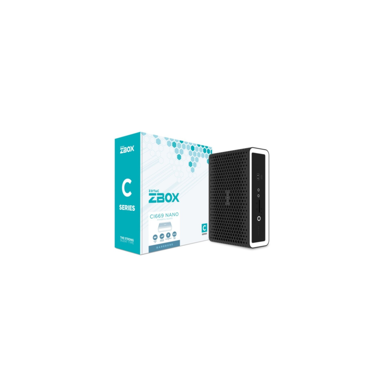 ZOTAC ZBOX C Series CI669 - Barebone Mini PC, Compact 1.8L VESA-Mount, Silent Low-Power (~30W)