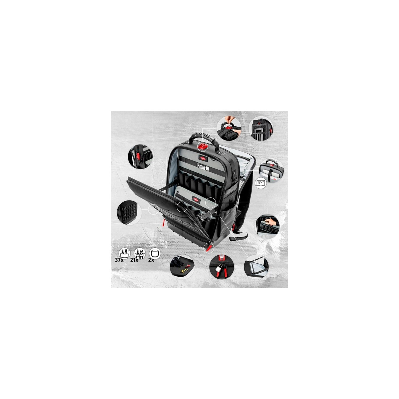 Tool backpack Modular X18 Electric, tool set — Buy in Cyprus with Fast Delivery