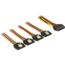 Cable SATA 15Pin male to 4x SATA 15Pin female — Buy in Cyprus with Fast Delivery