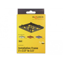 Delock 21324 Aluminum Dual 2.5-inch to 3.5-inch Mounting Frame – SATA Adapter | Armenius Store