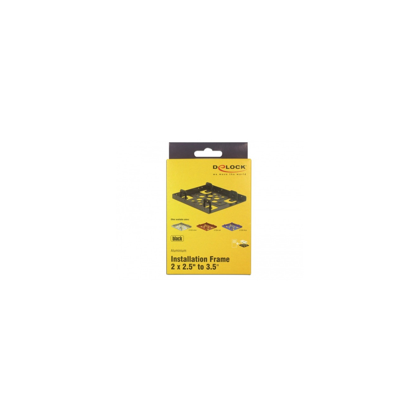 Delock 21324 Aluminum Dual 2.5-inch to 3.5-inch Mounting Frame – SATA Adapter | Armenius Store