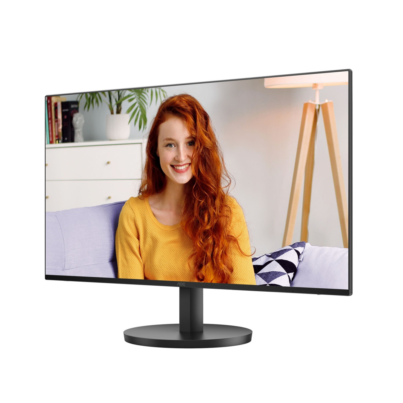 AOC 24B3HA2 - 24" (23.8") FHD IPS Monitor - 100Hz, HDMI & VGA, Built-in 2W Speakers, Slim Bezels