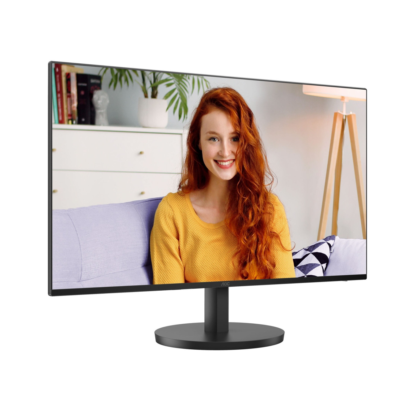 AOC 24B3HA2 - 24" (23.8") FHD IPS Monitor - 100Hz, HDMI & VGA, Built-in 2W Speakers, Slim Bezels