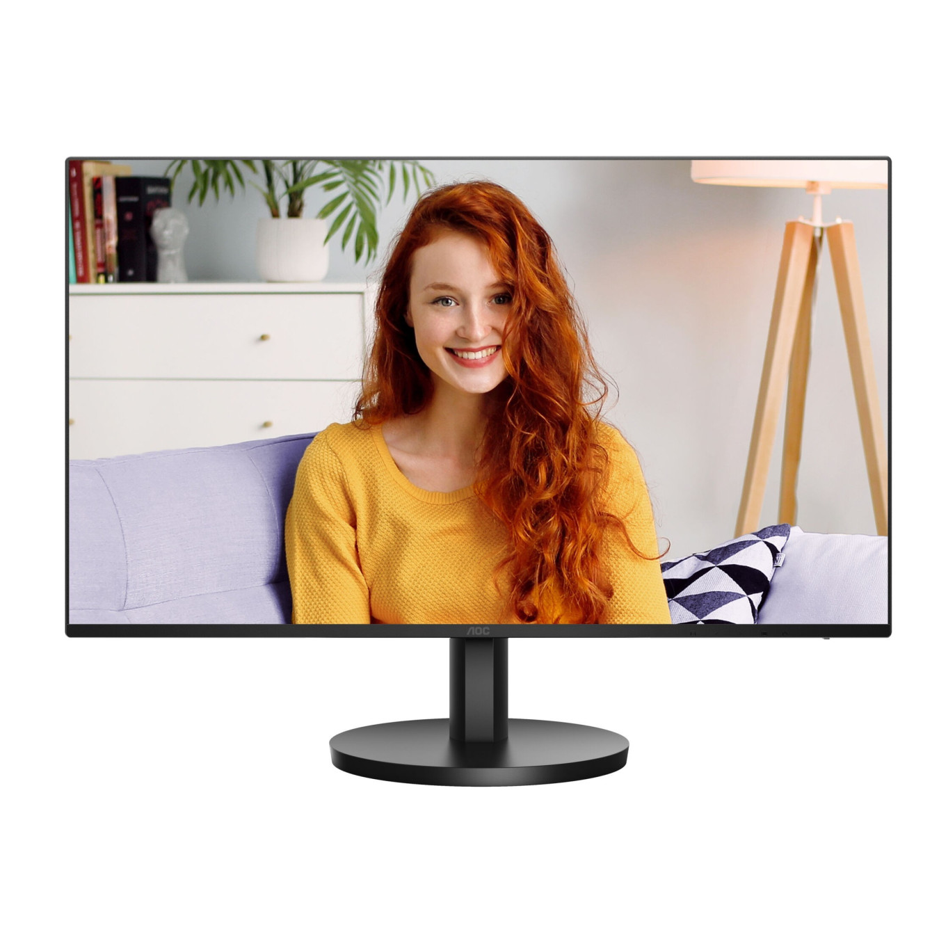 AOC 24B3HA2 - 24" (23.8") FHD IPS Monitor - 100Hz, HDMI & VGA, Built-in 2W Speakers, Slim Bezels