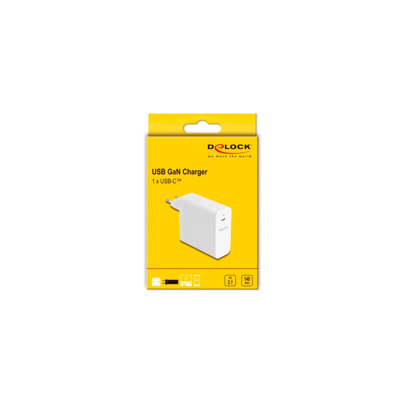 USB GaN charger 1x USB-C, 140 watts — Buy in Cyprus with Fast Delivery