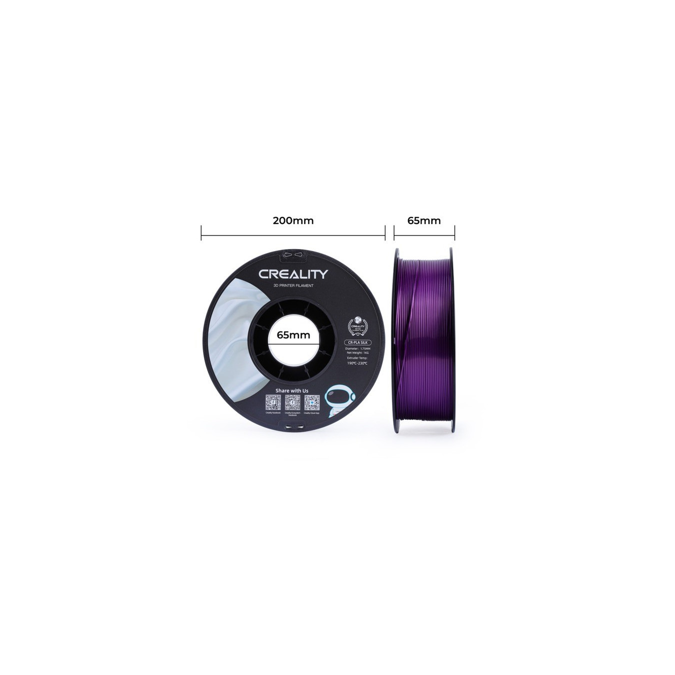 CR-Silk PLA Filament Lila, 3D-Filament — Buy in Cyprus with Fast Delivery