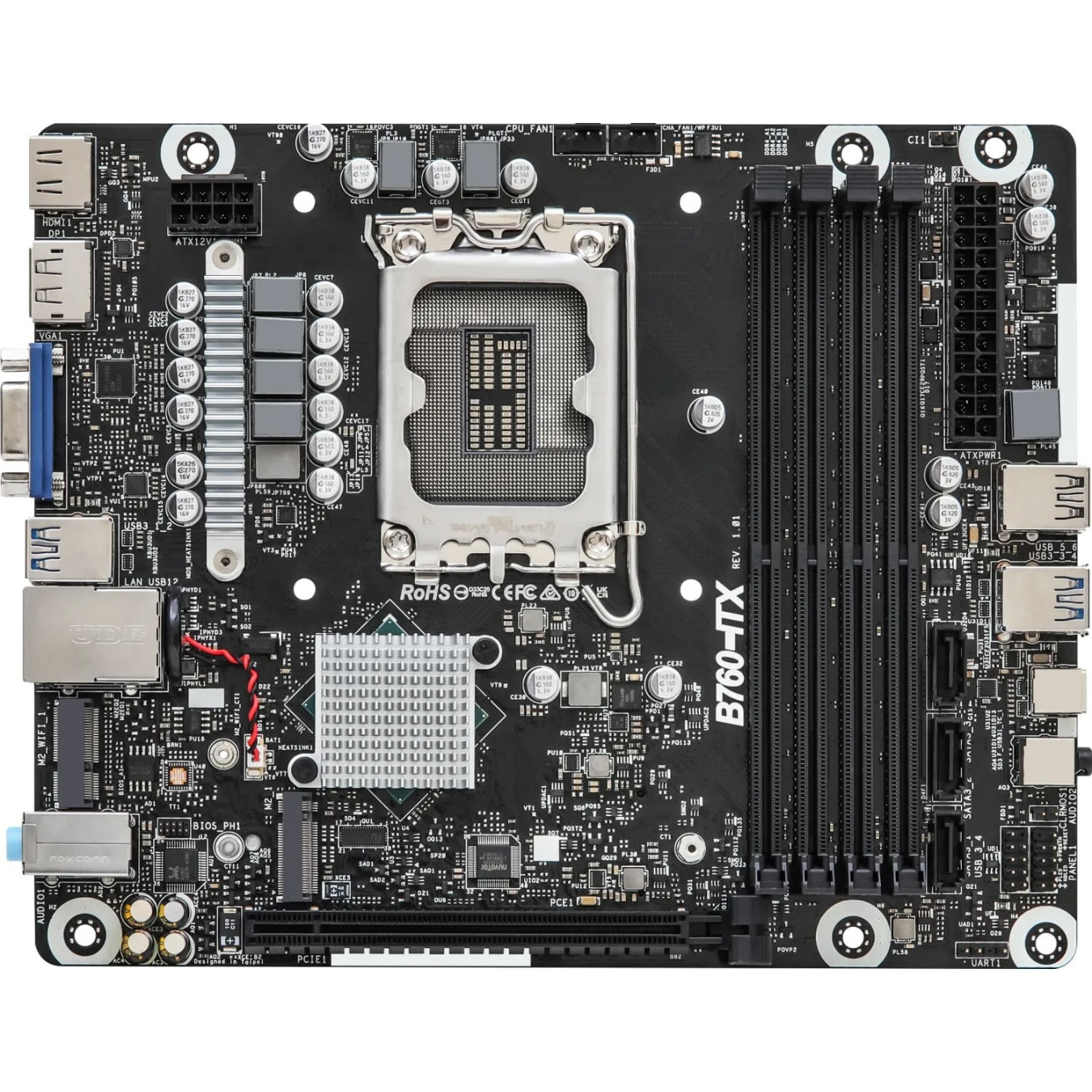 ASRock DeskMeet B760 - Barebone Compact Mini PC - B760 Chipset, Black — Buy in Cyprus with Fast Delivery