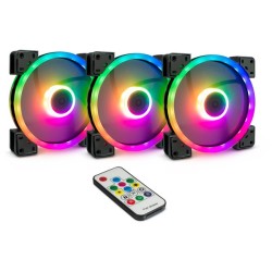 Inter-Tech Argus RGB Fan Set RS-14 140mm 3-Fan Kit (Retail) — Buy in Cyprus with Fast Delivery