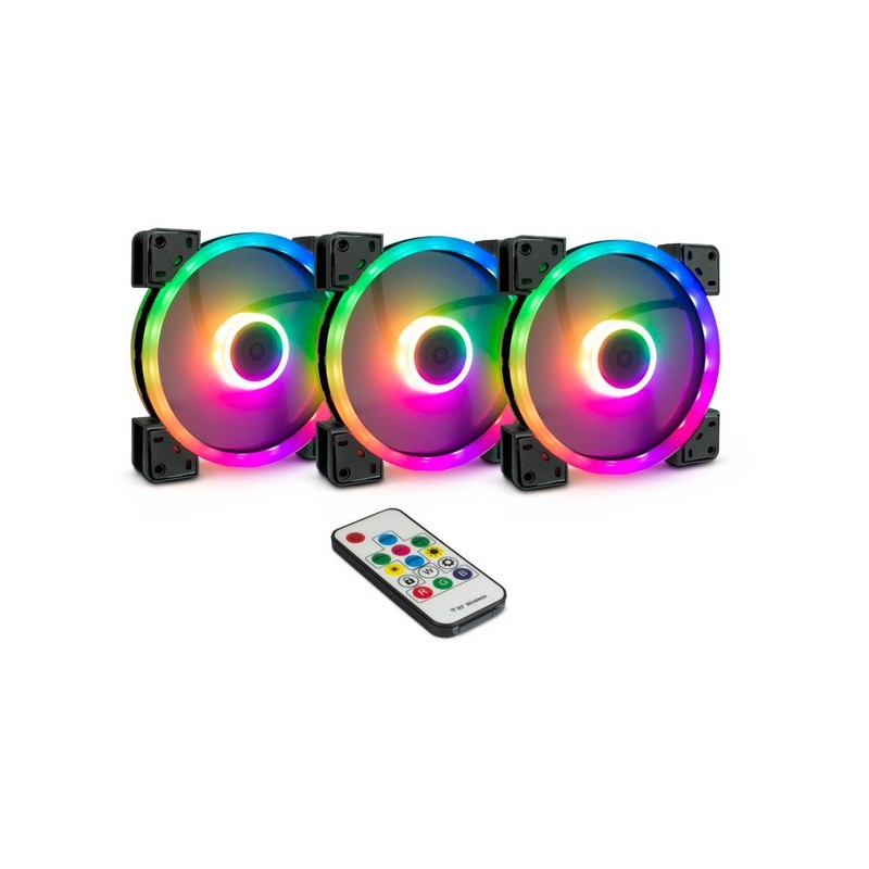 Inter-Tech Argus RGB Fan Set RS-14 140mm 3-Fan Kit (Retail) — Buy in Cyprus with Fast Delivery
