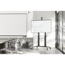 TV presentation trolley DA-90452 with shelves, holder — Buy in Cyprus with Fast Delivery