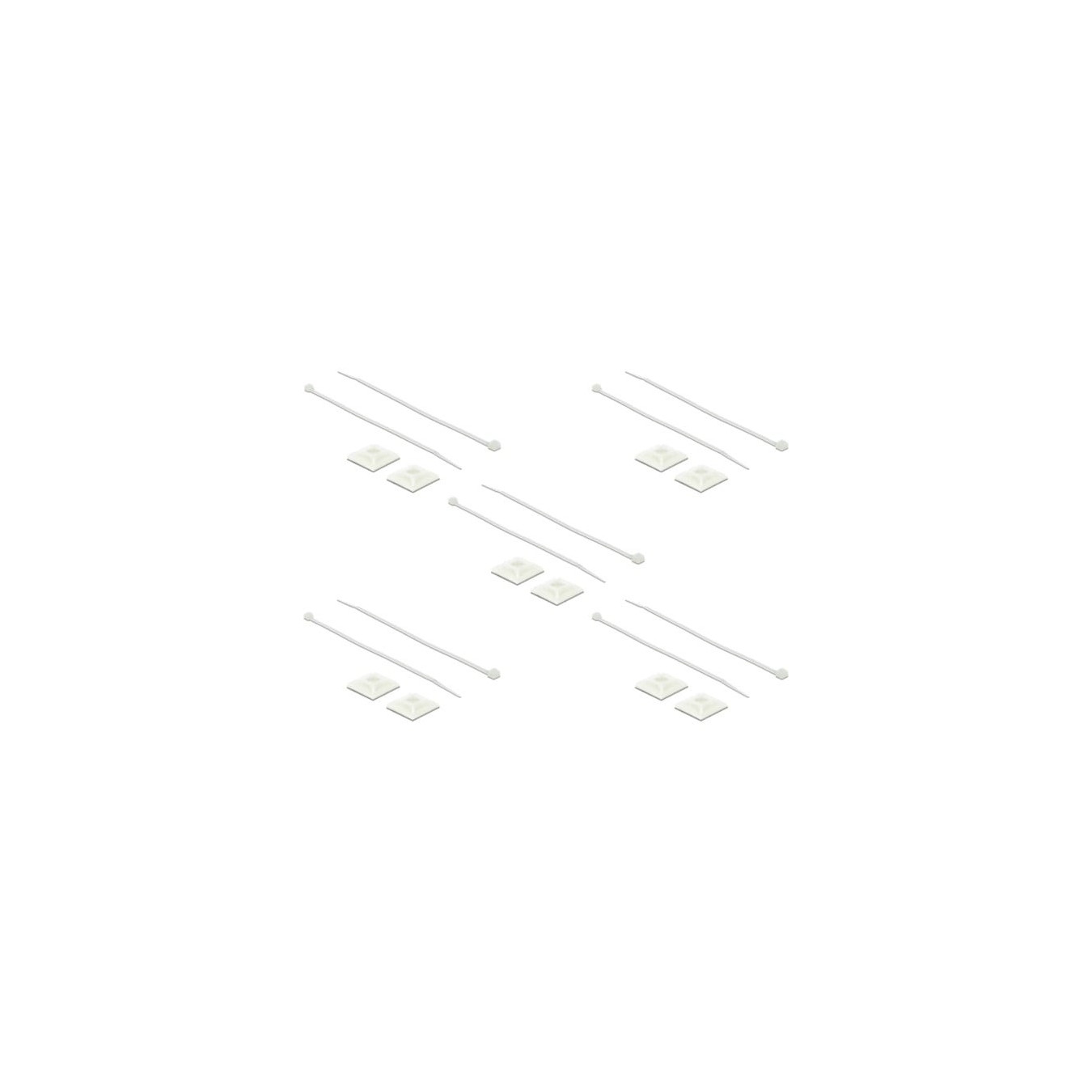 Mounting base 25 x 25mm with cable tie L 300 x W 4.8mm — Buy in Cyprus with Fast Delivery