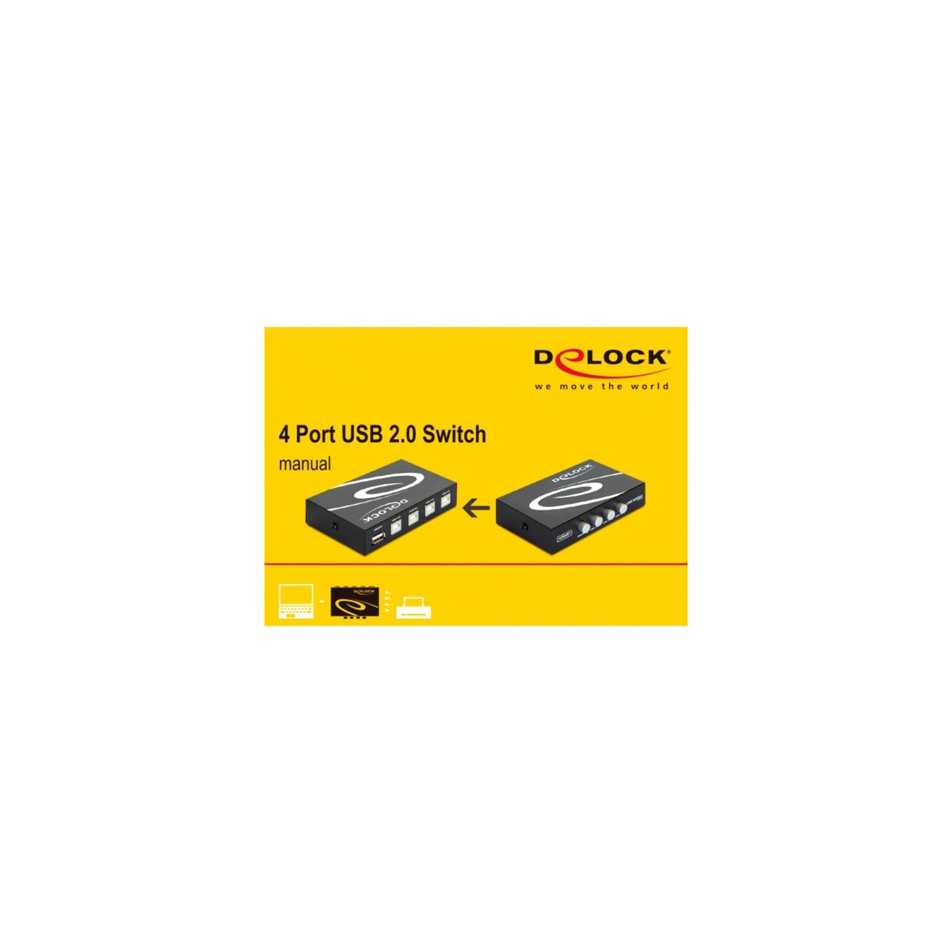 Switch USB 2.0 4 port manual, USB switch — Buy in Cyprus with Fast Delivery