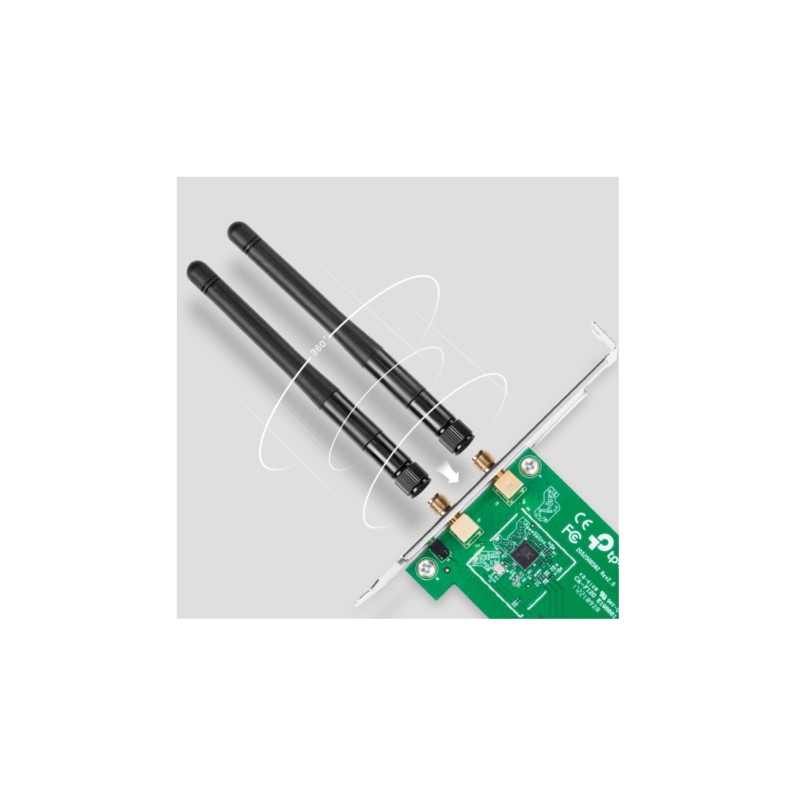 Buy TP-Link Wireless PCI-E Adapter - TL-WN881ND - 300Mbps 2.4GHz, External RP-SM... in Cyprus, Nicosia, Limassol, Larnaka, Pafos