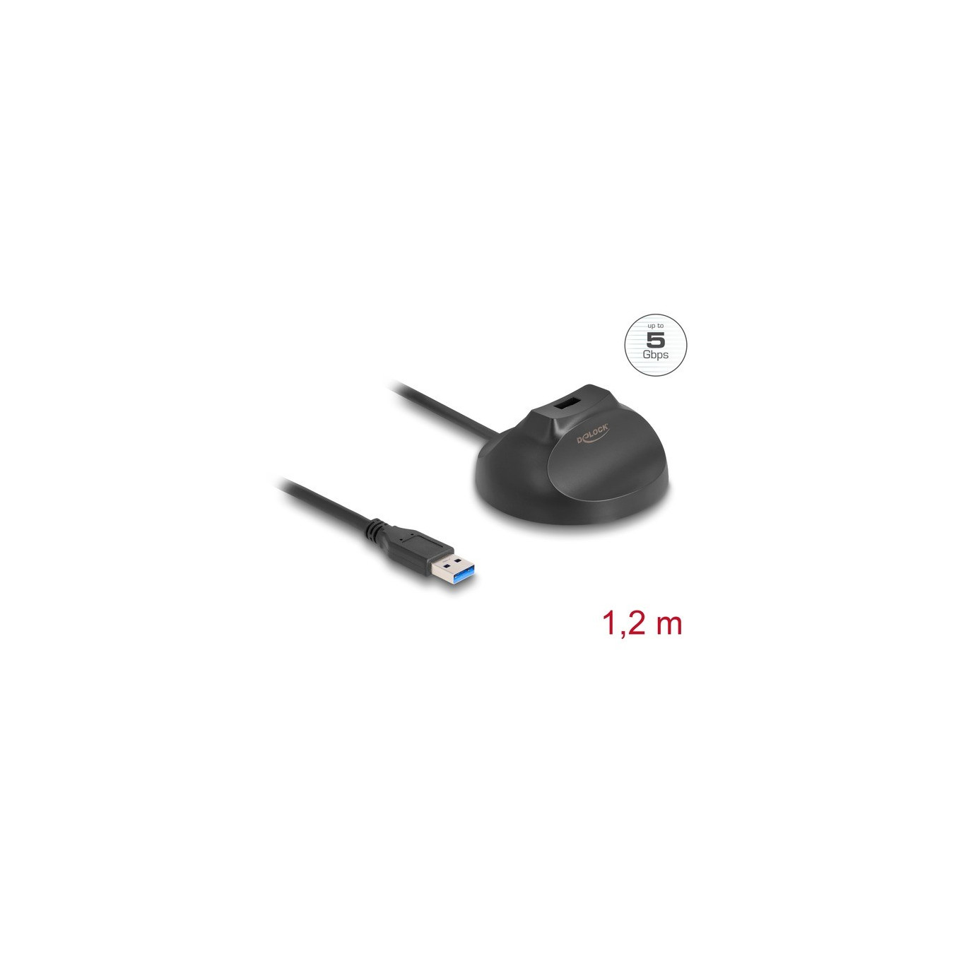 Magnetic stand USB-A 5 Gbps docking cable — Buy in Cyprus with Fast Delivery