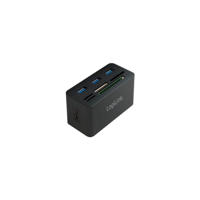 Buy LogiLink USB 3.0 Hub with All-in-One Card Reader - CR0042 - 4x USB-A (3x USB... in Cyprus, Nicosia, Limassol, Larnaka, Pafos