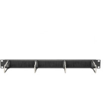 Cable management panel with steel brackets and brush strip for 483 mm (19') cabinets, cable management