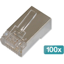 CAT.6 modular plug for round cable, shielded, 100 pieces — Buy in Cyprus with Fast Delivery