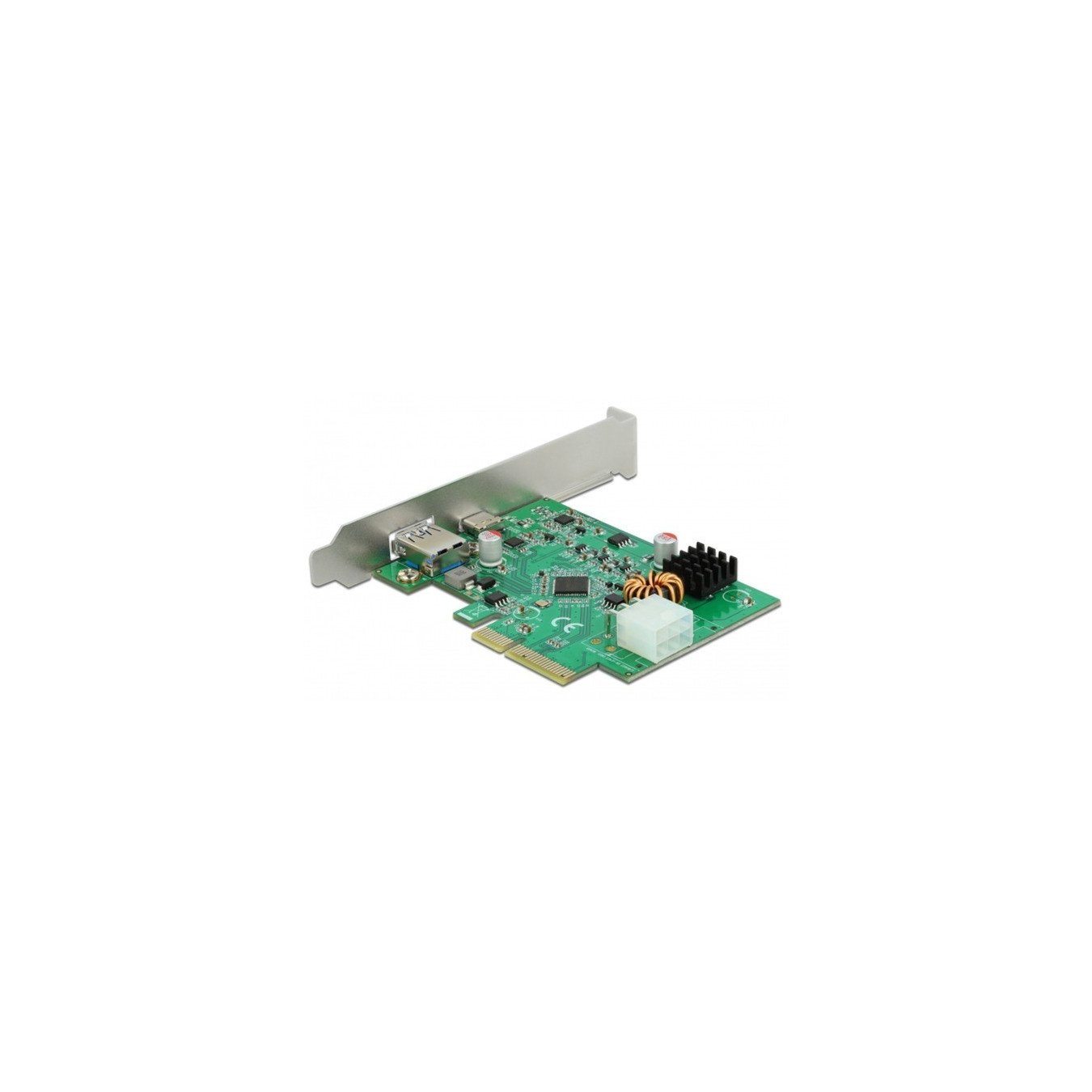 DeLOCK PCIe x4 to 1x extern USB-C 3.2 Gen 2 + USB-A 3.2 Gen 2, USB-Controller — Buy in Cyprus with Fast Delivery