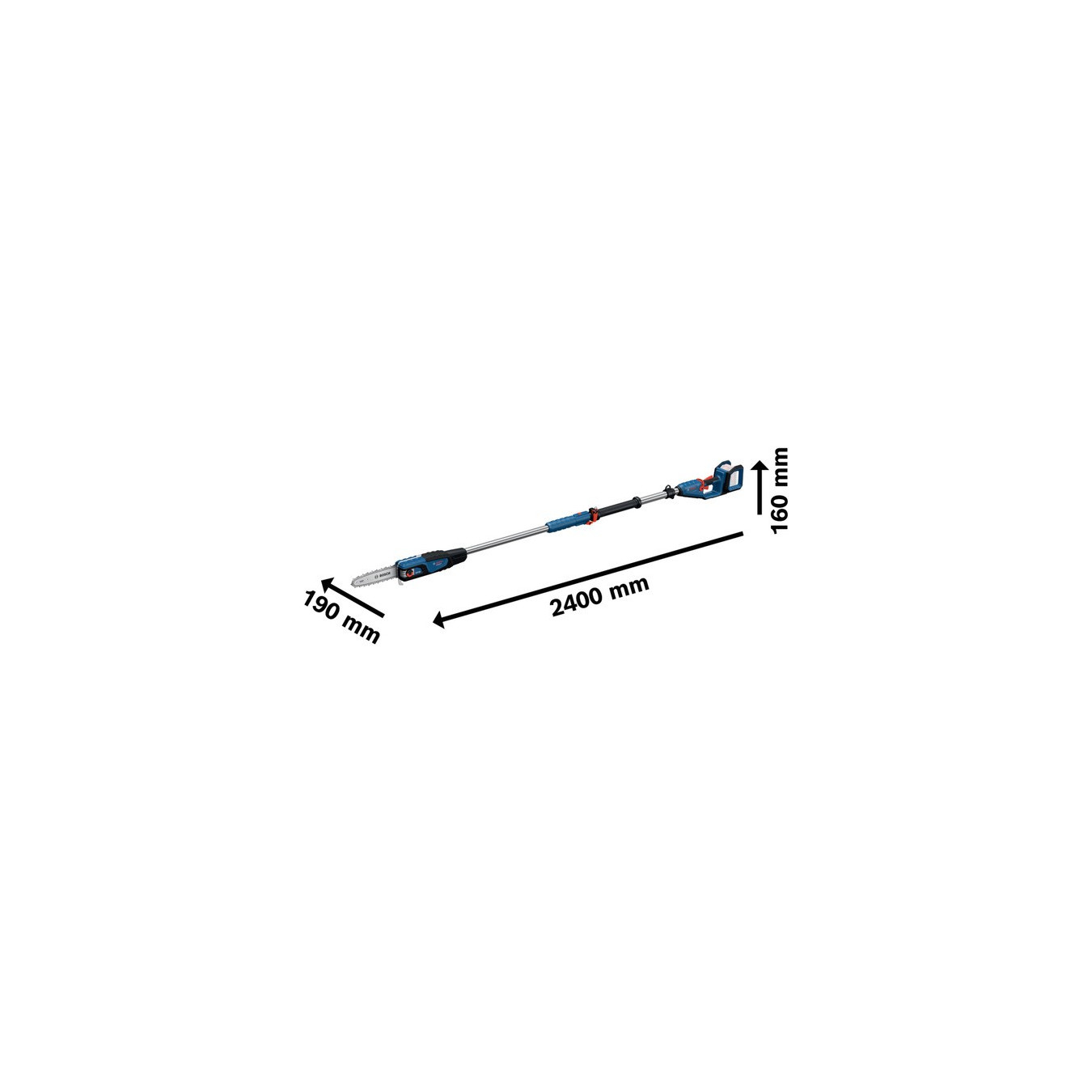 Cordless telescopic pruner GKE 18V-25 TP Professional solo, chainsaw — Buy in Cyprus with Fast Delivery
