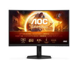 Buy AOC C27G4ZXU - 27in Curved Gaming Monitor (Full HD, 280Hz, 0.3ms, HDR10, 2xH... in Cyprus, Nicosia, Limassol, Larnaka, Pafos