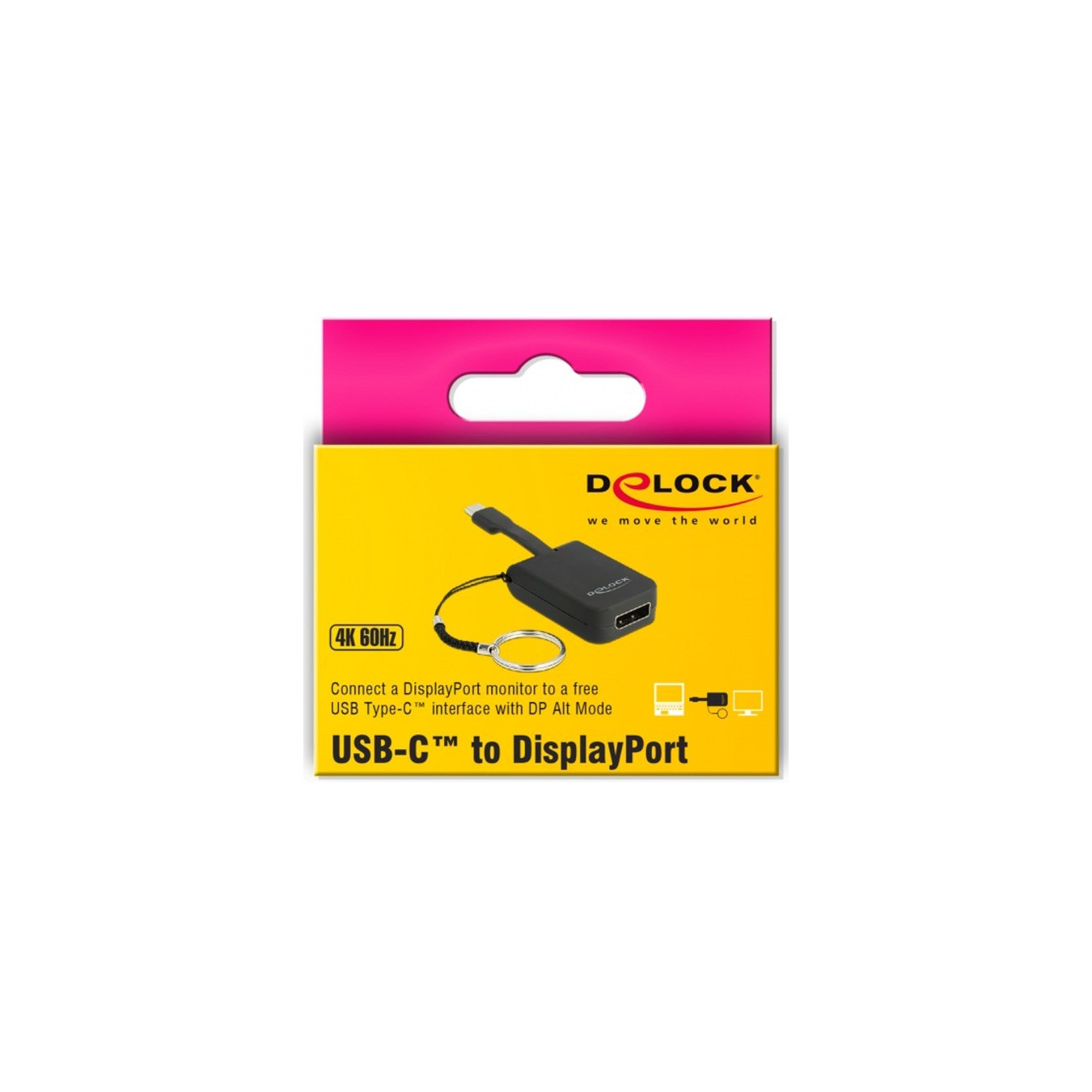 USB adapter, USB-C male to DisplayPort 4K female — Buy in Cyprus with Fast Delivery