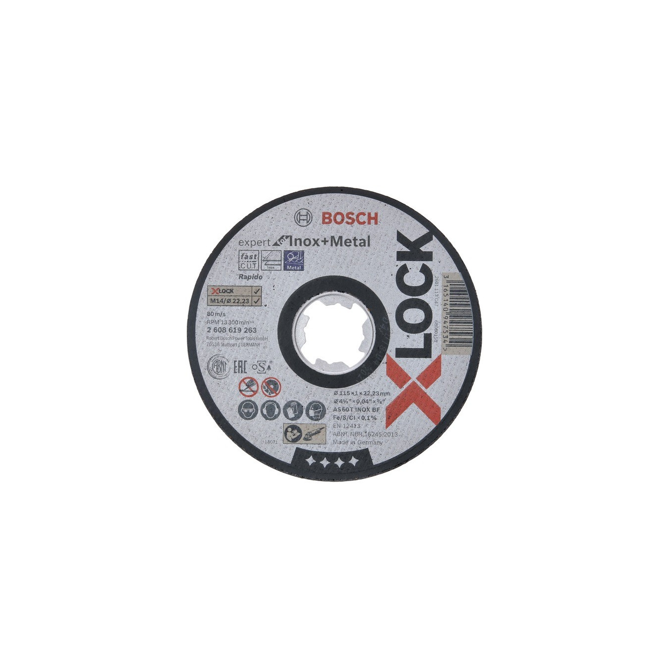 PRO Stainless Steel and Metal X-LOCK Trennscheibe, Ø 115mm — Buy in Cyprus with Fast Delivery