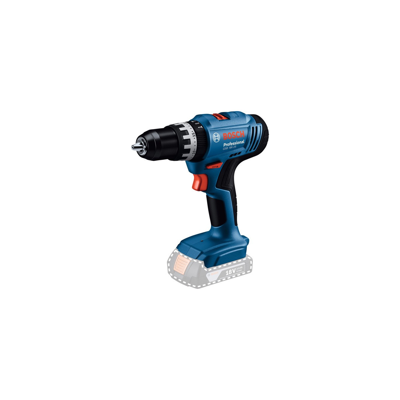 Cordless impact drill GSB 18V-25 Professional solo, 18 volts — Buy in Cyprus with Fast Delivery