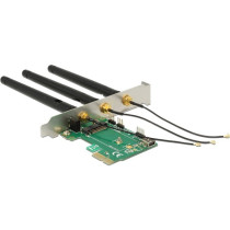 PCIe to 1x M.2 with 3 antennas, LAN adapter — Buy in Cyprus with Fast Delivery