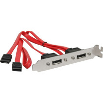 Delock SATA to eSATA Slot Bracket 2-Port – PCI | Armenius Store