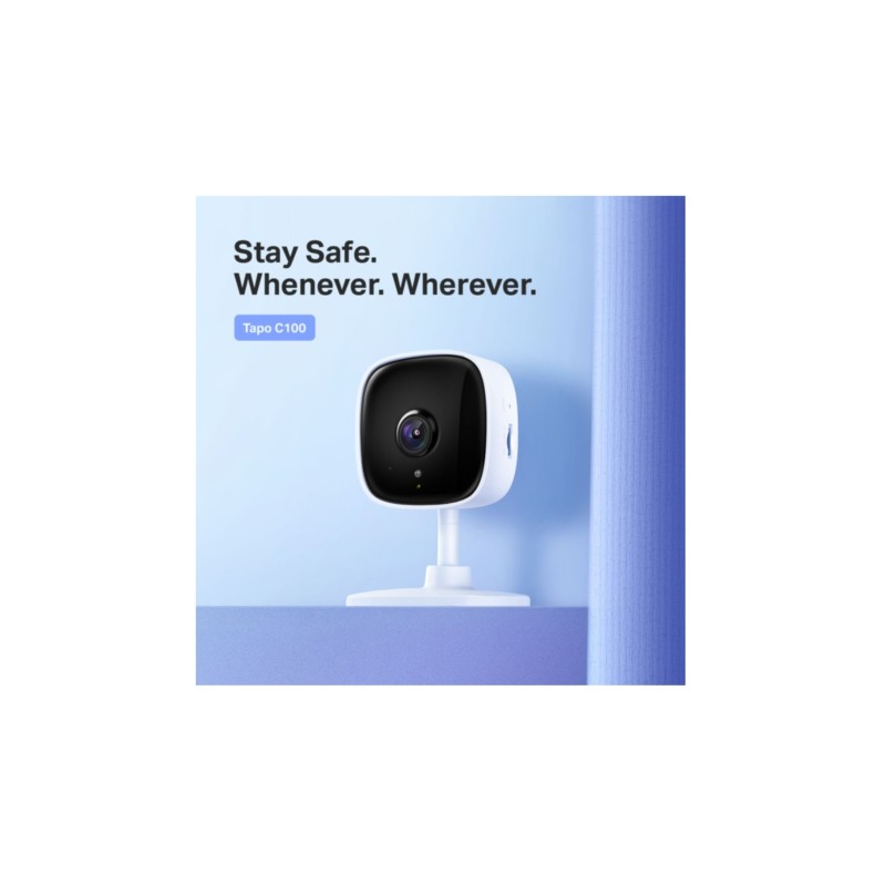 Buy TP-Link Tapo C100 - 1080p Indoor Wi-Fi Camera - White, Night Vision, 2‑Way... in Cyprus, Nicosia, Limassol, Larnaka, Pafos