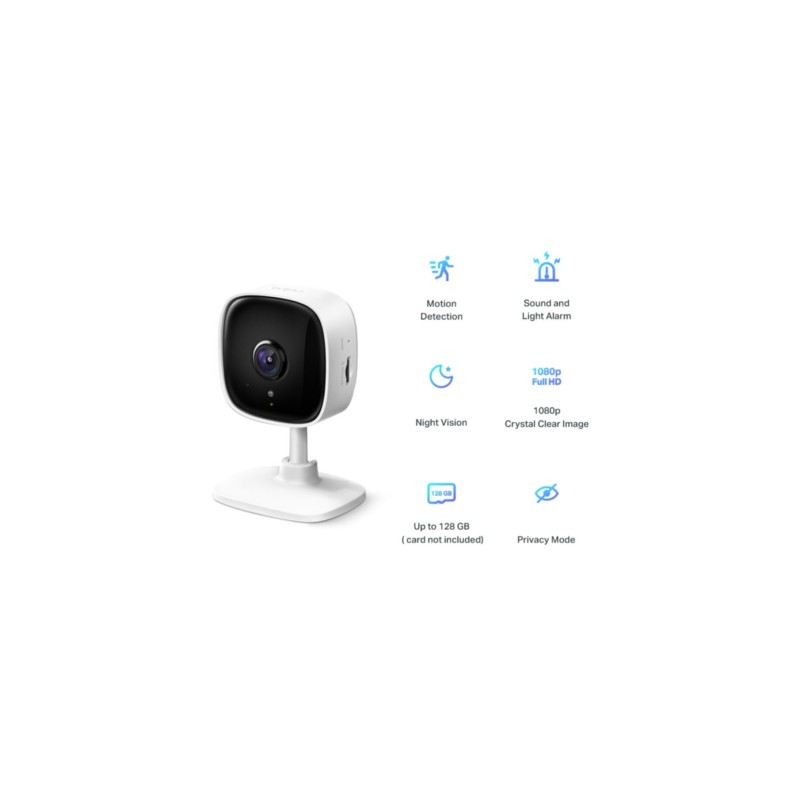 Buy TP-Link Tapo C100 - 1080p Indoor Wi-Fi Camera - White, Night Vision, 2‑Way... in Cyprus, Nicosia, Limassol, Larnaka, Pafos