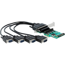 PCIe x1 card to 4 x serial RS-232 with 5V or 12V, interface card — Buy in Cyprus with Fast Delivery