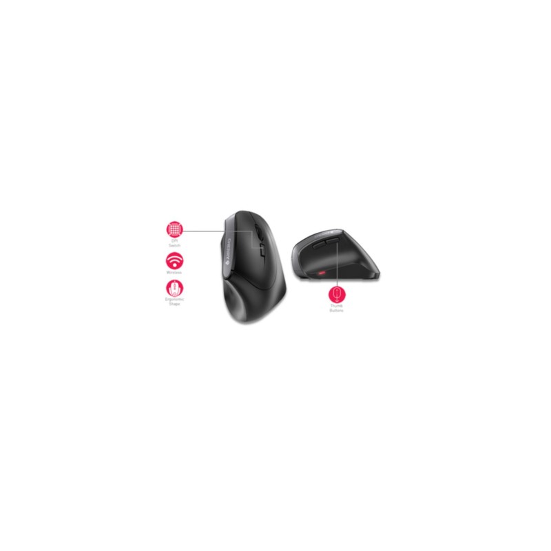 Buy CHERRY MW 4500 Wireless Ergonomic Right-Hand Mouse - JW-4500 - Black, 1200 D... in Cyprus, Nicosia, Limassol, Larnaka, Pafos
