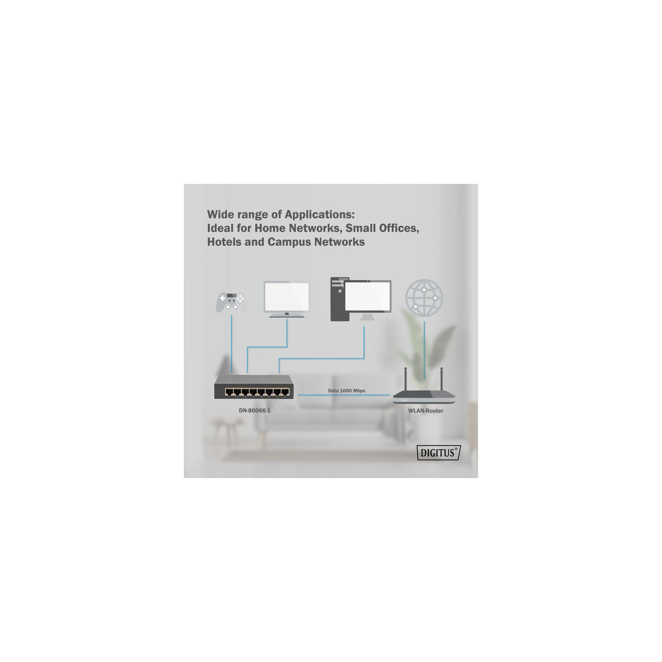 8-Port Gigabit, Switch — Buy in Cyprus with Fast Delivery