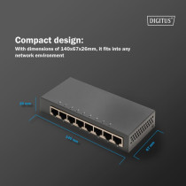 8-Port Gigabit, Switch — Buy in Cyprus with Fast Delivery