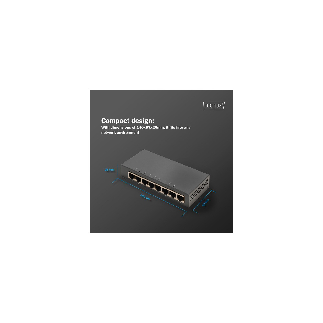 8-Port Gigabit, Switch — Buy in Cyprus with Fast Delivery