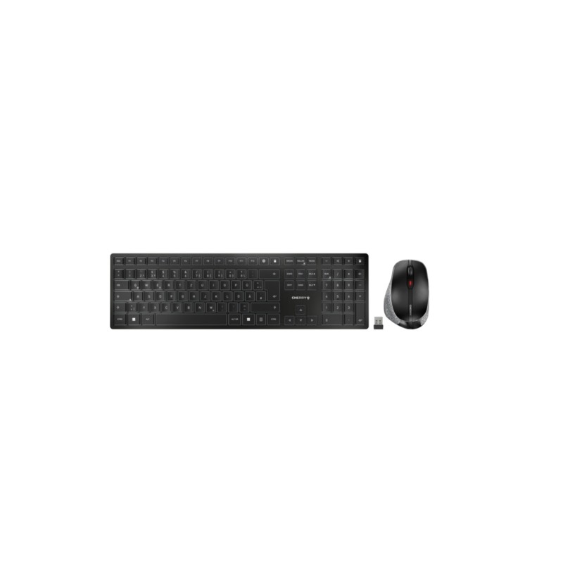 Cherry DW9500 Slim Wireless Keyboard & Mouse Combo - JD-9500DE-2 - Black/Grey (Boxed) — Buy in Cyprus with Fast Delivery