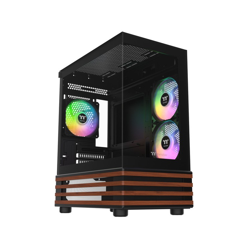 Thermaltake View 170 WS ARGB - µATX Mini Tower PC Case with Wood Accent - CA-1Z4-00M1WN-WS (Boxed)
