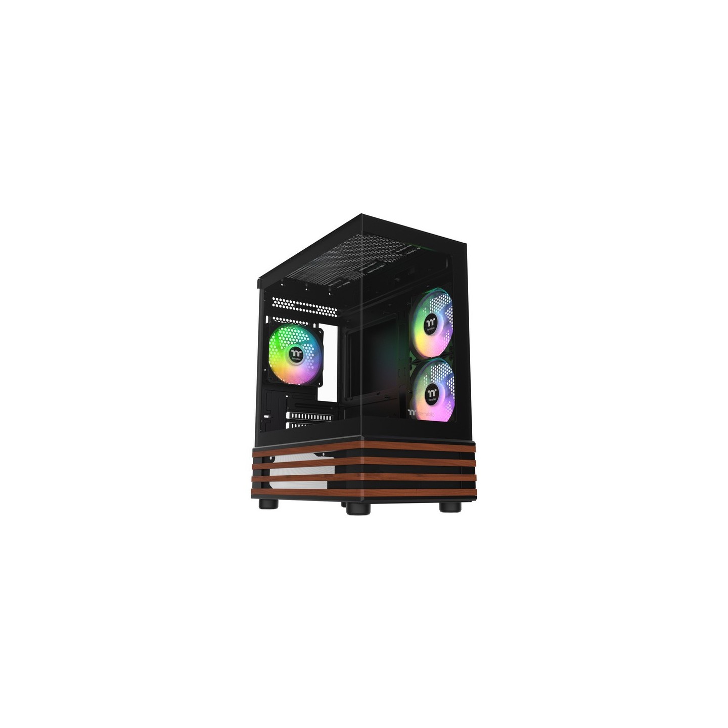 Thermaltake View 170 WS ARGB - µATX Mini Tower PC Case with Wood Accent - CA-1Z4-00M1WN-WS (Boxed)