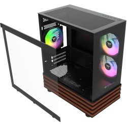 Thermaltake View 170 WS ARGB - µATX Mini Tower PC Case with Wood Accent - CA-1Z4-00M1WN-WS (Boxed)