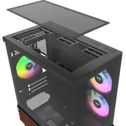 Thermaltake View 170 WS ARGB - µATX Mini Tower PC Case with Wood Accent - CA-1Z4-00M1WN-WS (Boxed)