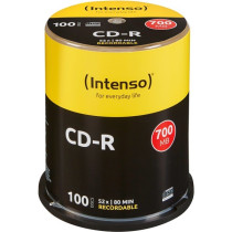 Intenso CD-R 700 MB 52x Blank Discs 100-Pack – 80 Minutes | Armenius Store