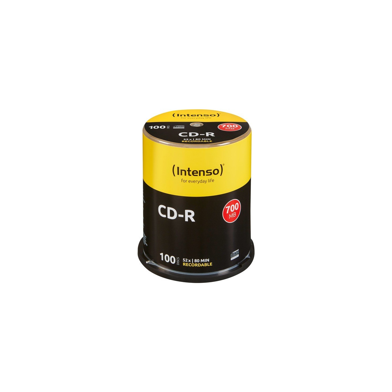 Intenso CD-R 700 MB 52x Blank Discs 100-Pack – 80 Minutes | Armenius Store