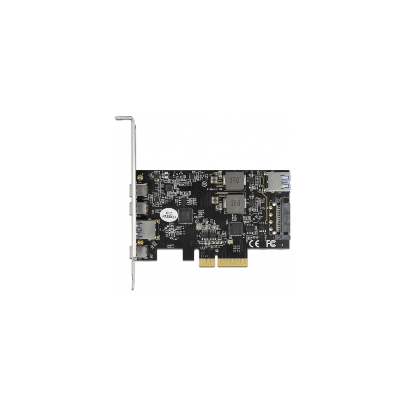PCI Express x4 Karte zu 3 x USB Type-C + 2 x USB Typ-A - SuperSpeed USB 10 Gbps - Low Profile Formfaktor, USB-Controller