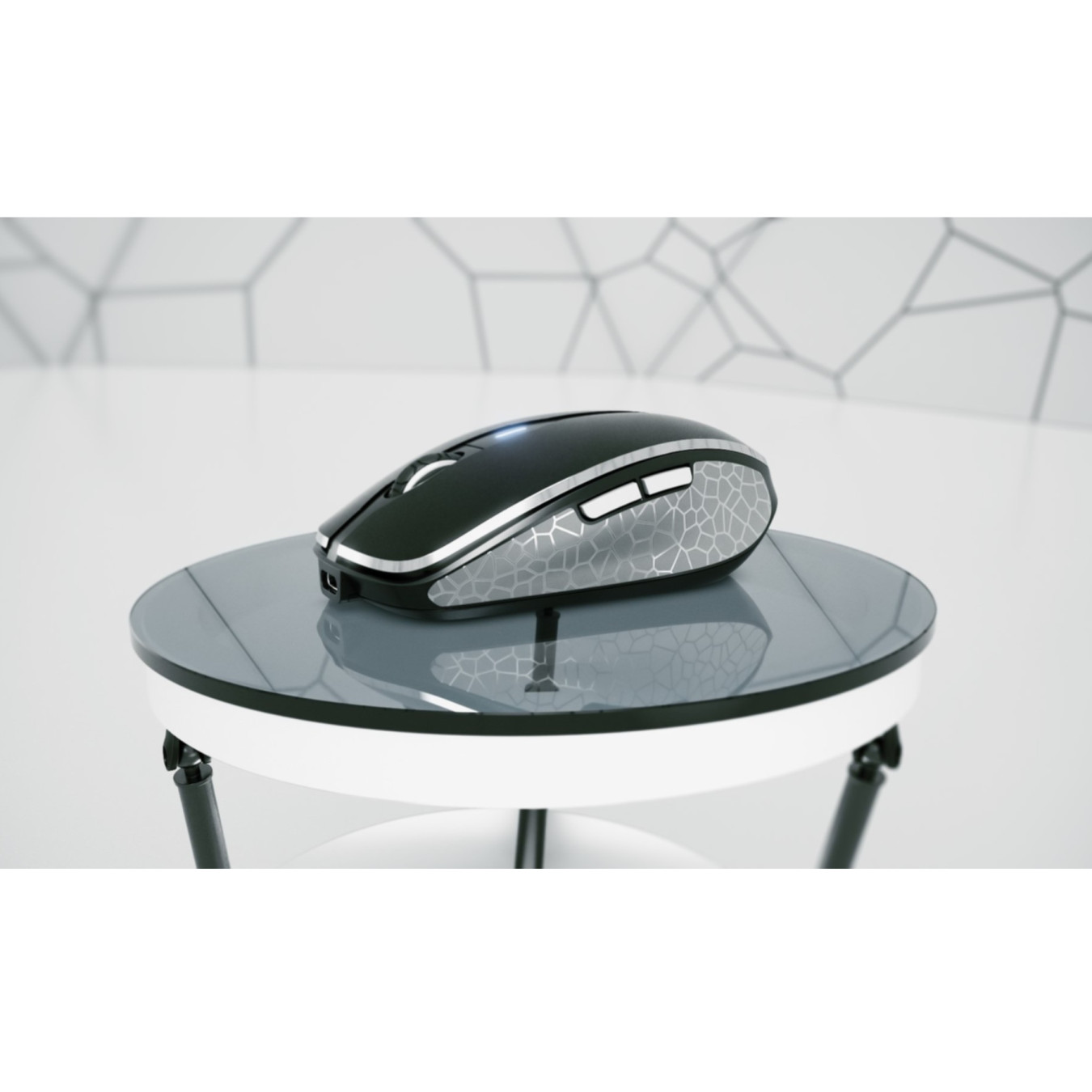 CHERRY MW 8C Advanced - Wireless Ambidextrous Mouse - Black/Grey, RF + Bluetooth, 3000 DPI, USB-C Rechargeable
