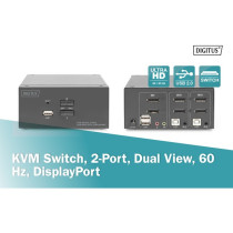 KVM-Switch DisplayPort 2x 1 — Buy in Cyprus with Fast Delivery