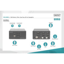 KVM-Switch DisplayPort 2x 1 — Buy in Cyprus with Fast Delivery