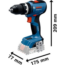 Cordless impact drill GSB 18V-65 Professional solo, 18 volts — Buy in Cyprus with Fast Delivery