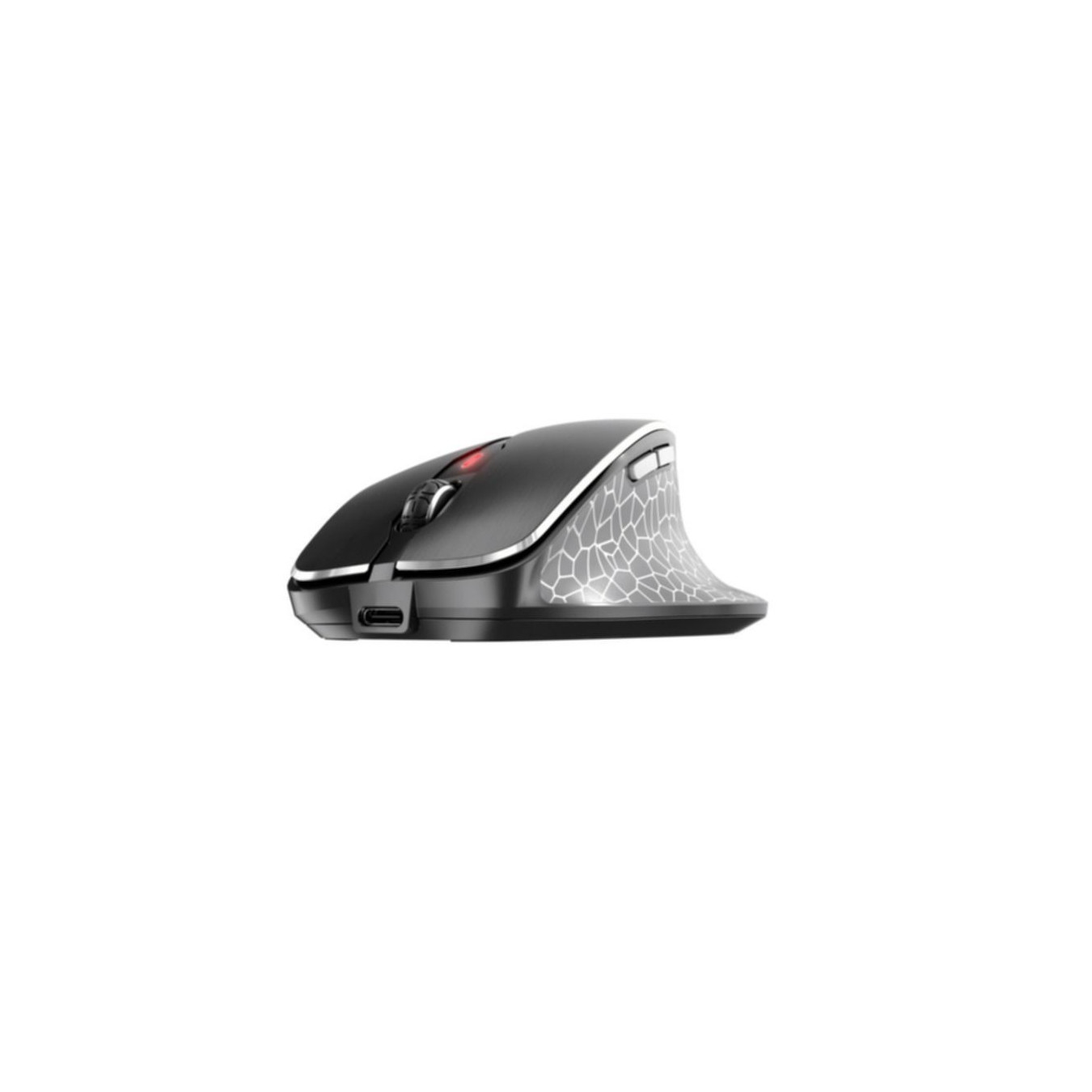 Cherry MW 8C ERGO - JW-8600 - Ergonomic Right-Hand Wireless Mouse, Black/Grey, 3000 DPI, 2.4GHz & Bluetooth, USB-C Rechargeable