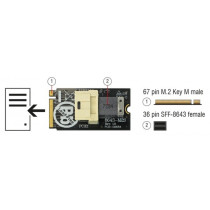 Adapter M.2 Key M to SFF-8643 NVMe 2242 — Buy in Cyprus with Fast Delivery